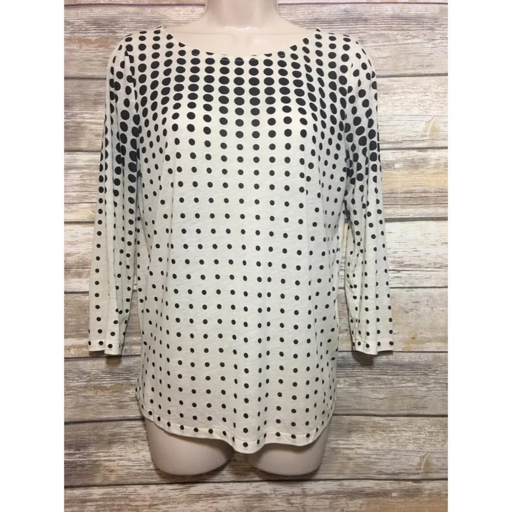 J. Crew Polka Dot Tee XS